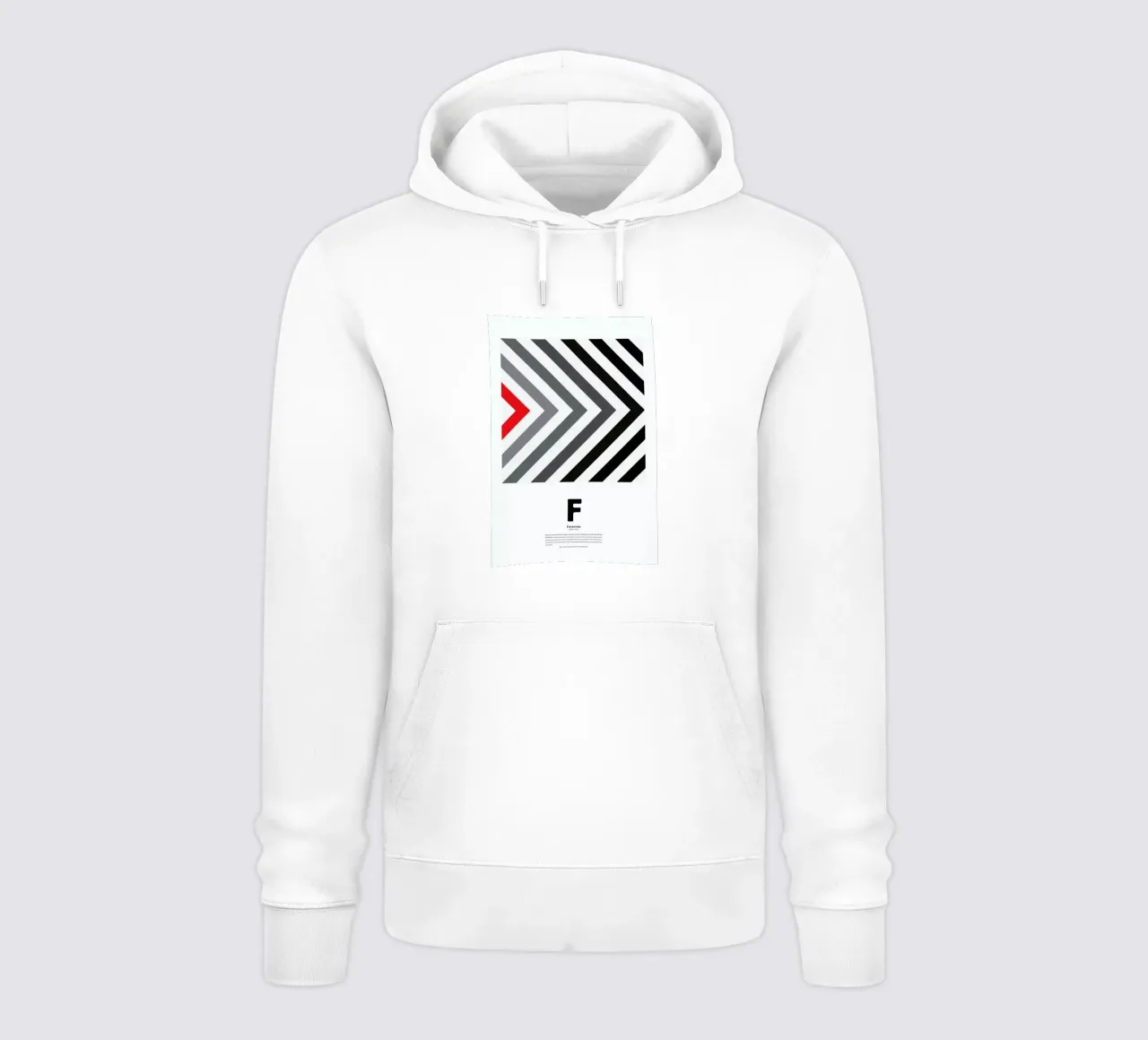 F - Futurism felpa con cappuccio da The True Type
