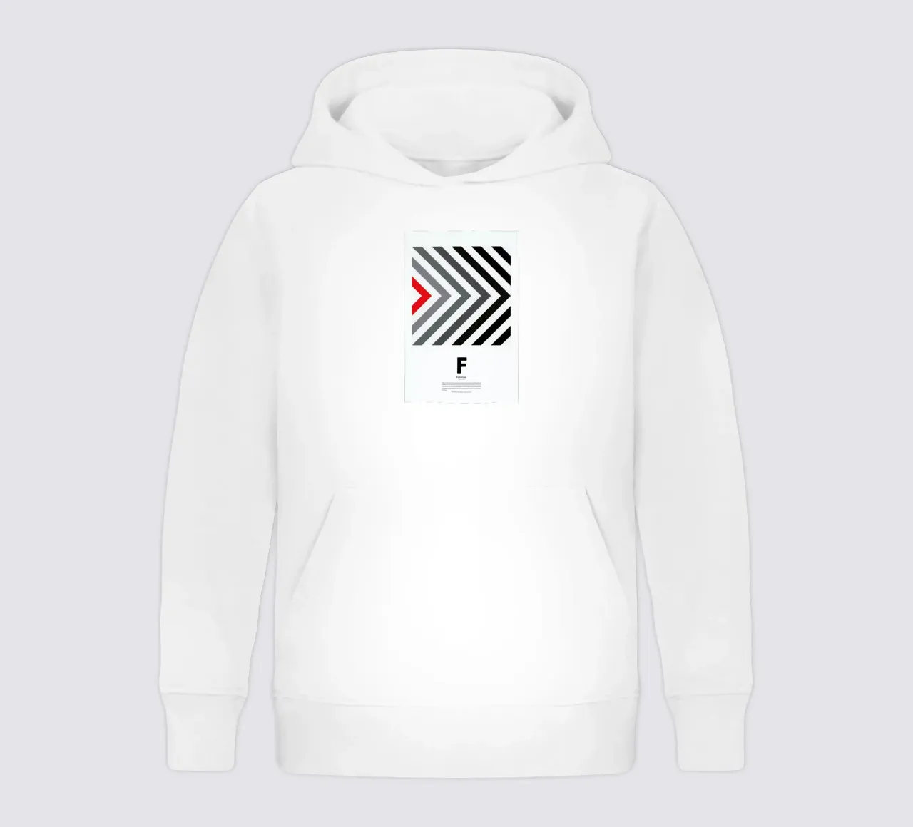 F - Futurism kids hoodie by The True Type