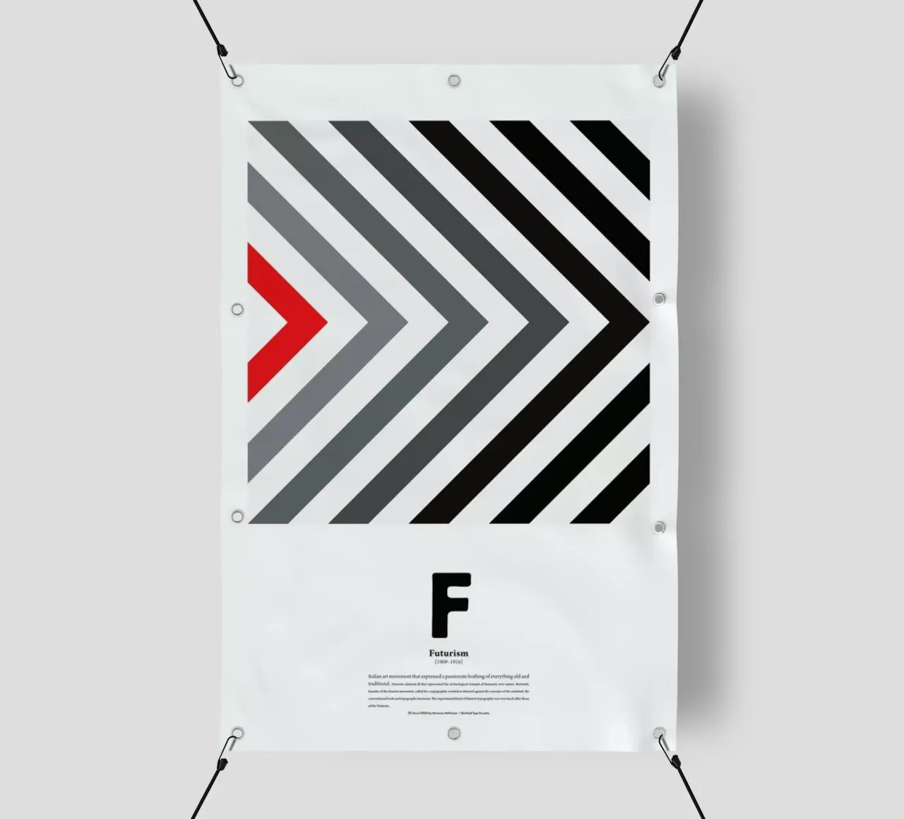 F - Futurism telo in pvc da The True Type