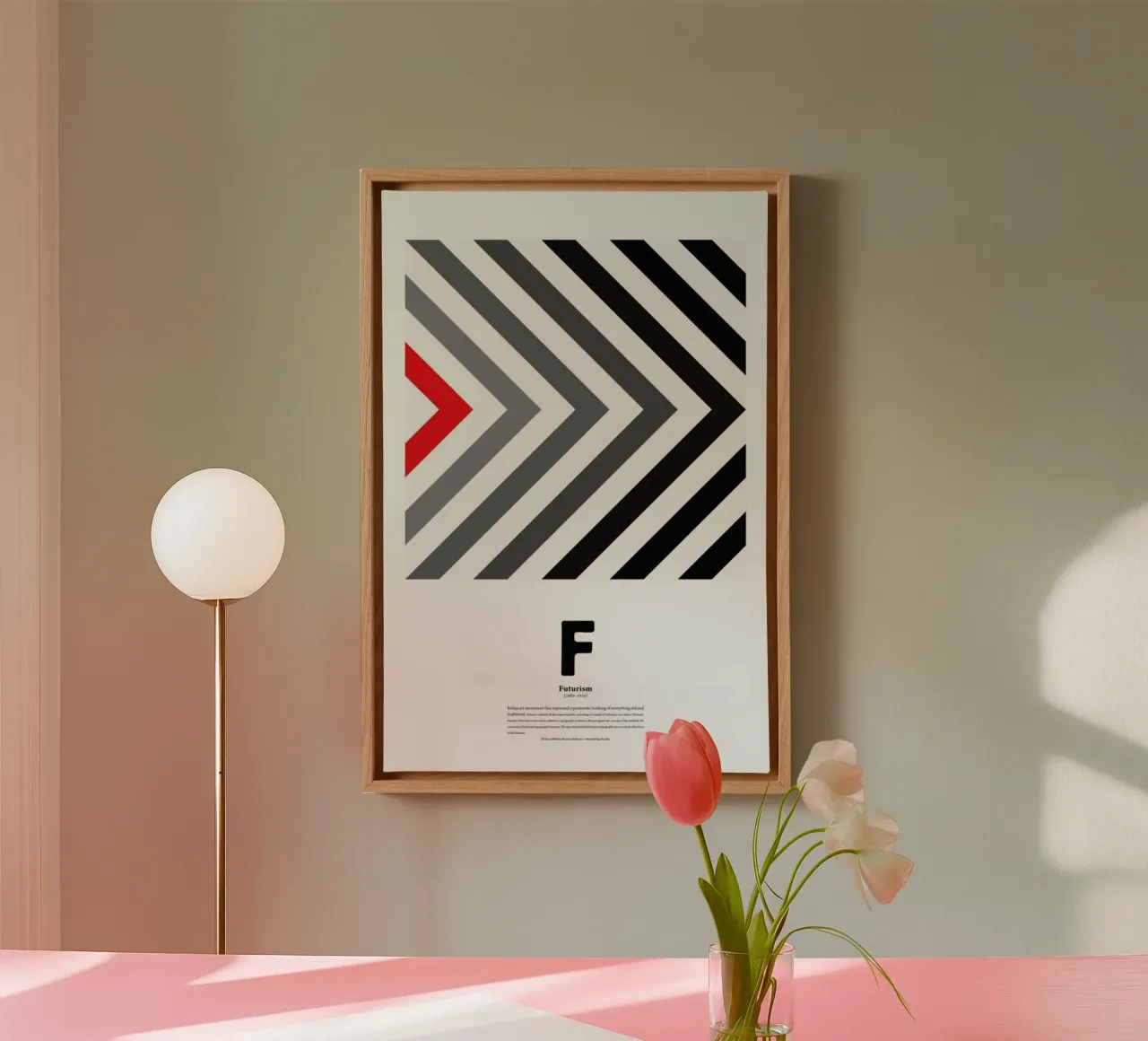 F - Futurism tela con Cornice a cassetta da The True Type