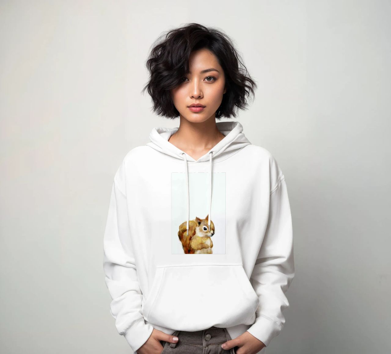 Little Squirrel felpa con cappuccio da Amy Hamilton