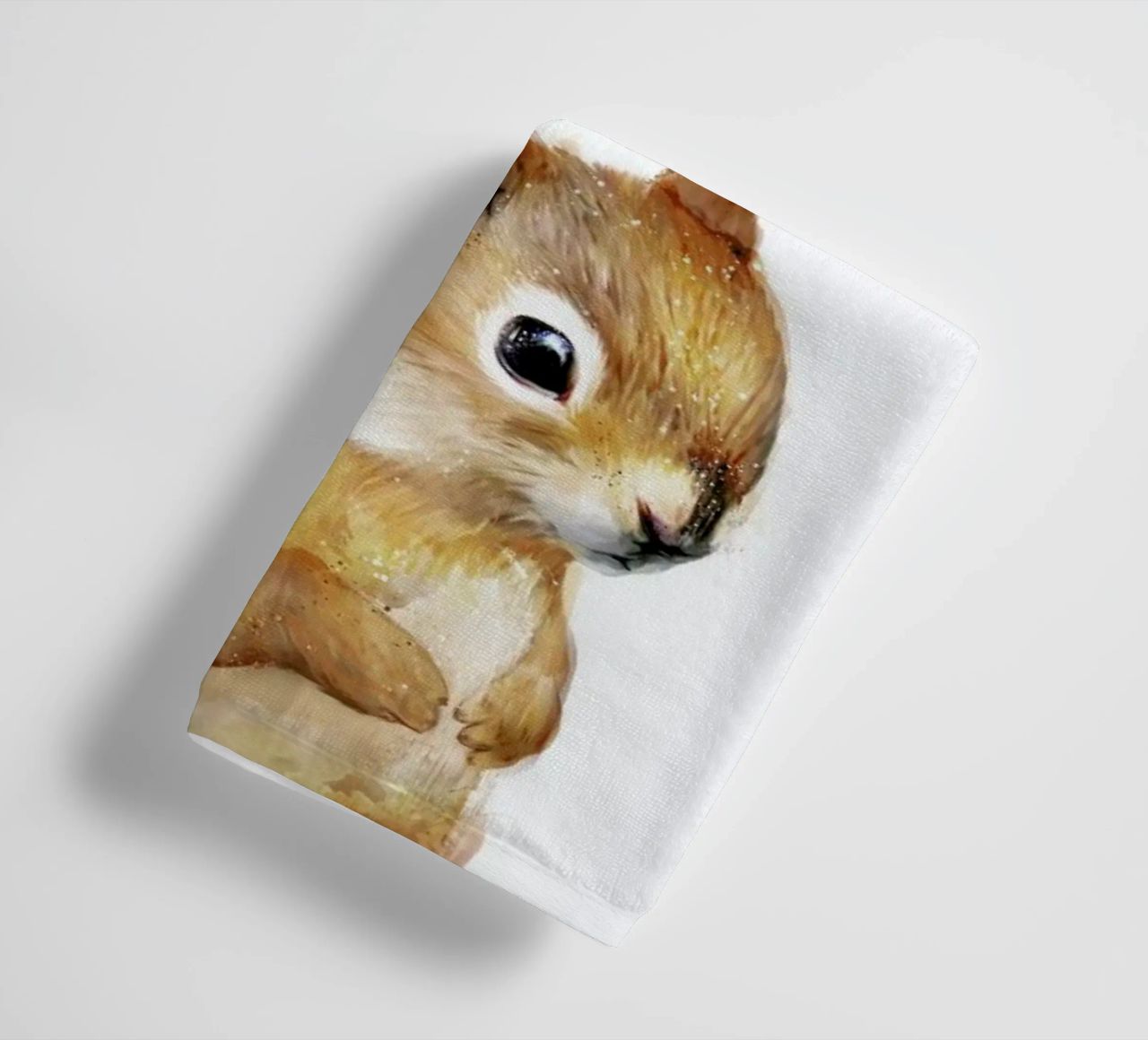 Little Squirrel towel by Amy Hamilton