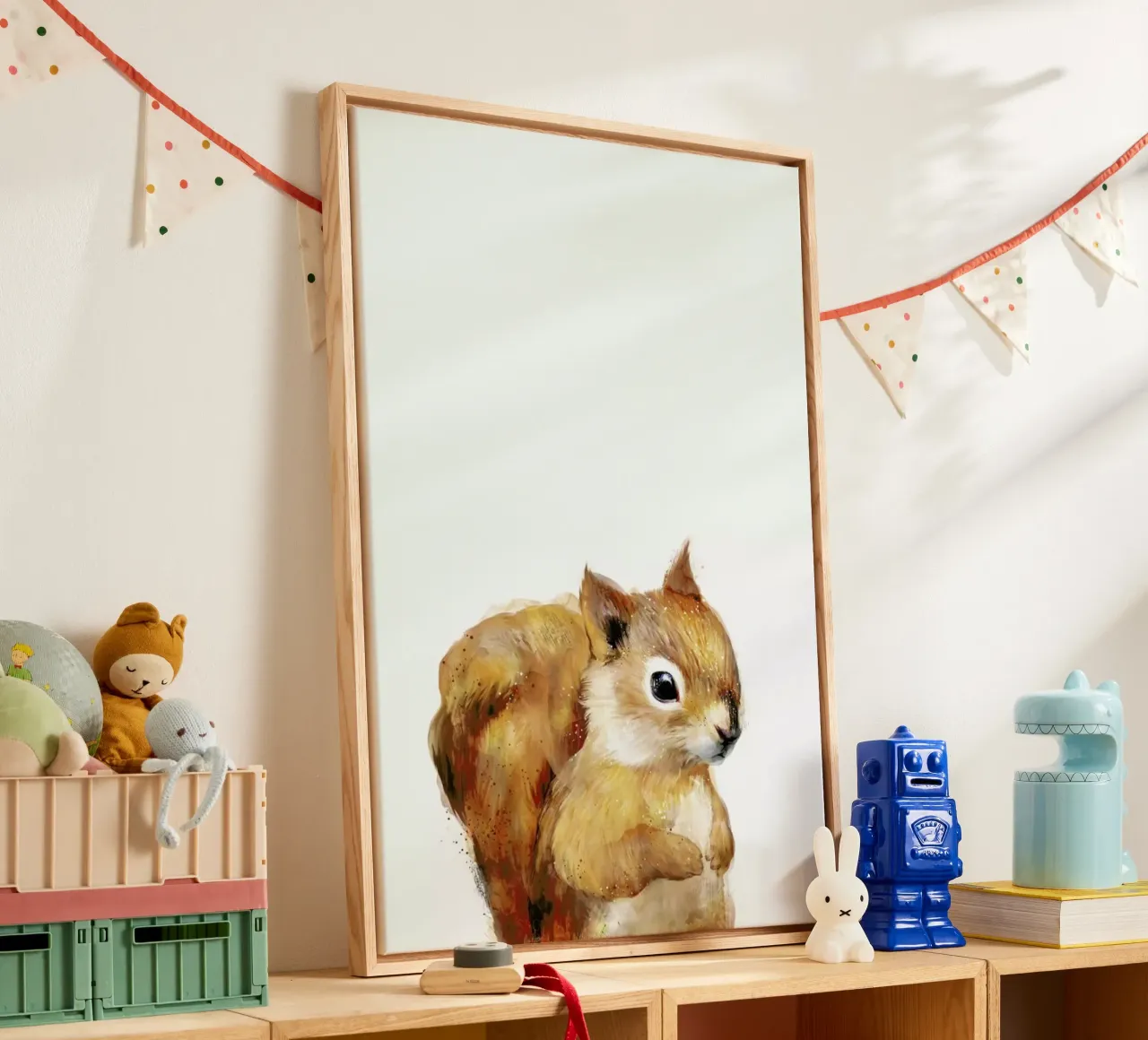 Little Squirrel canvas by Amy Hamilton