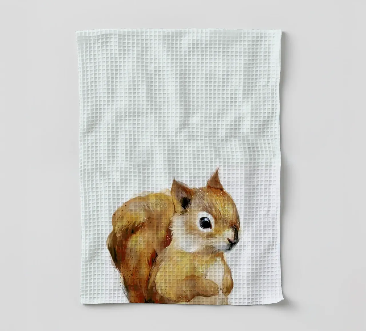 Little Squirrel canovaccio da cucina da Amy Hamilton