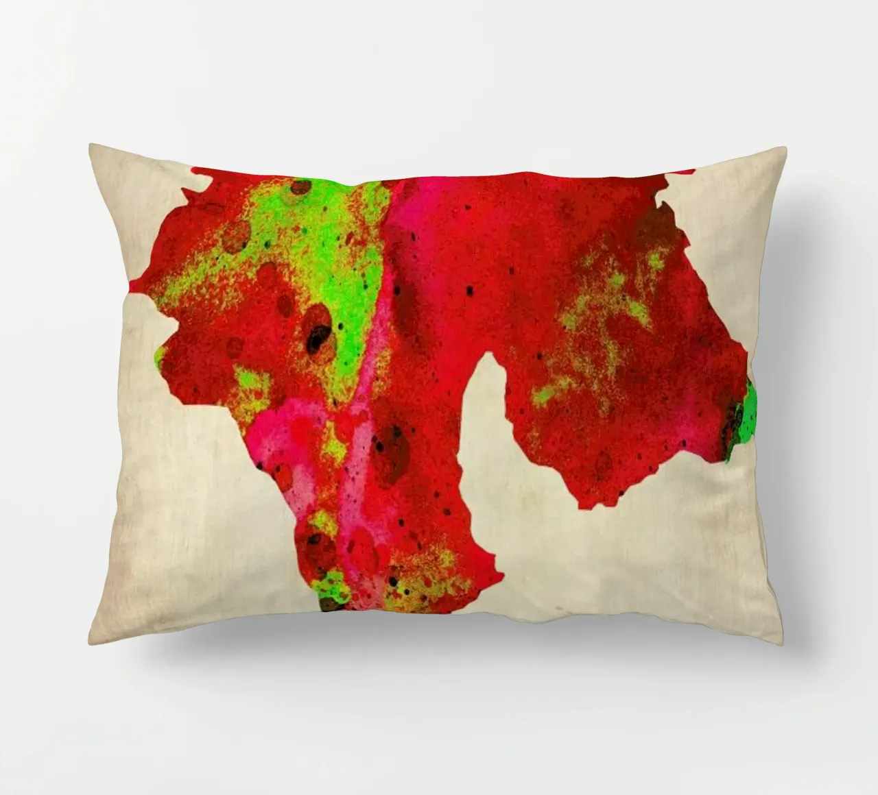 Zurich Watercolor Map cuscino da Naxart