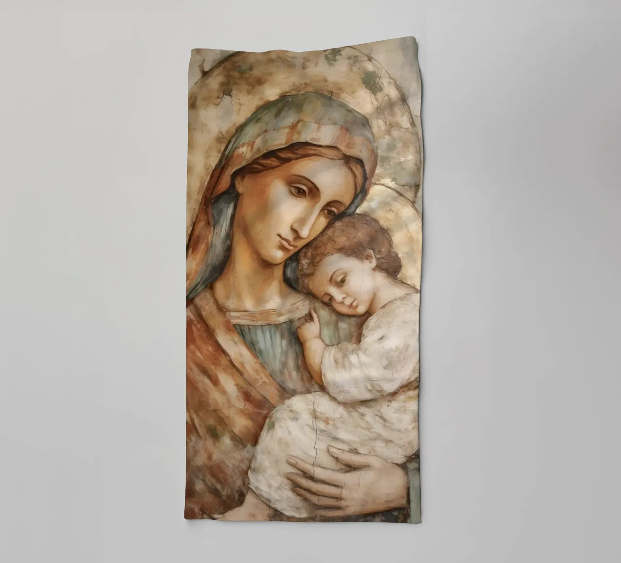 Maria Madre di Gesù Cristo asciugamano da bagno da Carinaprint