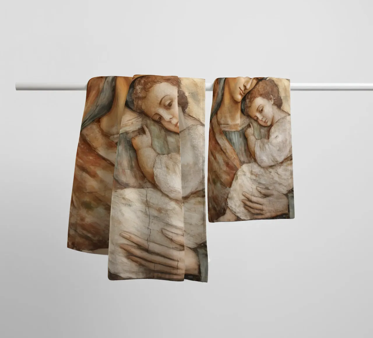 Maria Madre di Gesù Cristo asciugamano da bagno da Carinaprint