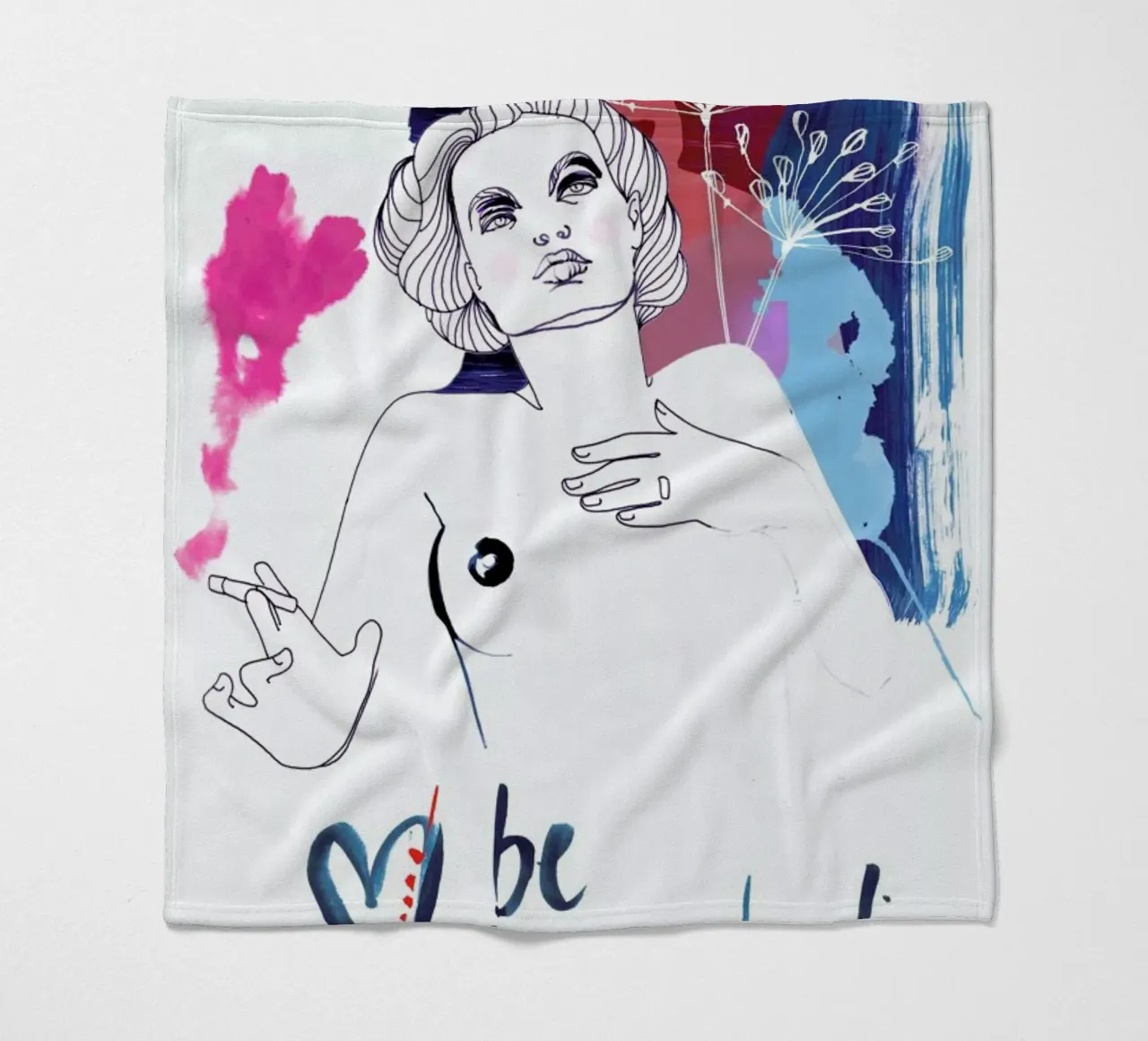 Be My Valentine 1 fleece blanket by Anja Denz