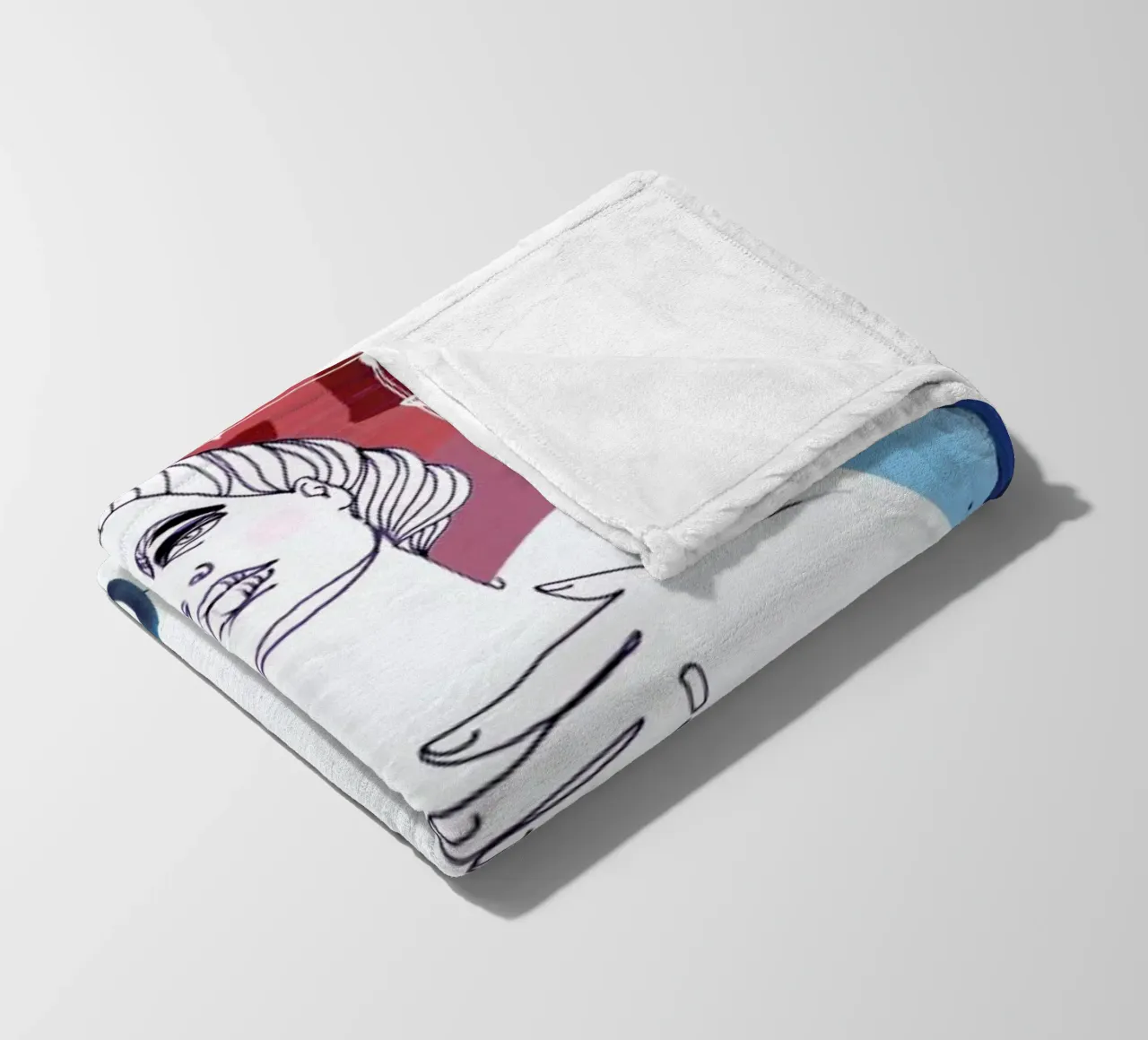 Be My Valentine 1 fleece blanket by Anja Denz