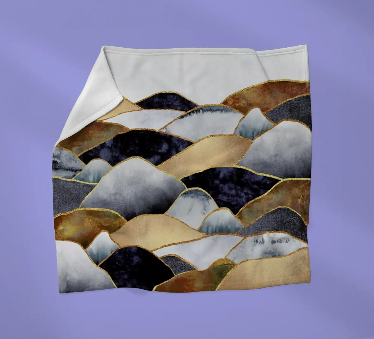 Hills fleece blanket by Elisabeth Fredriksson