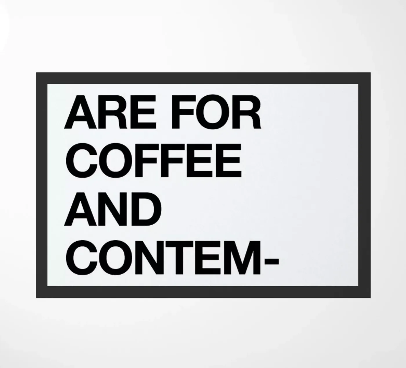 Contemplation paillasson de Studio One