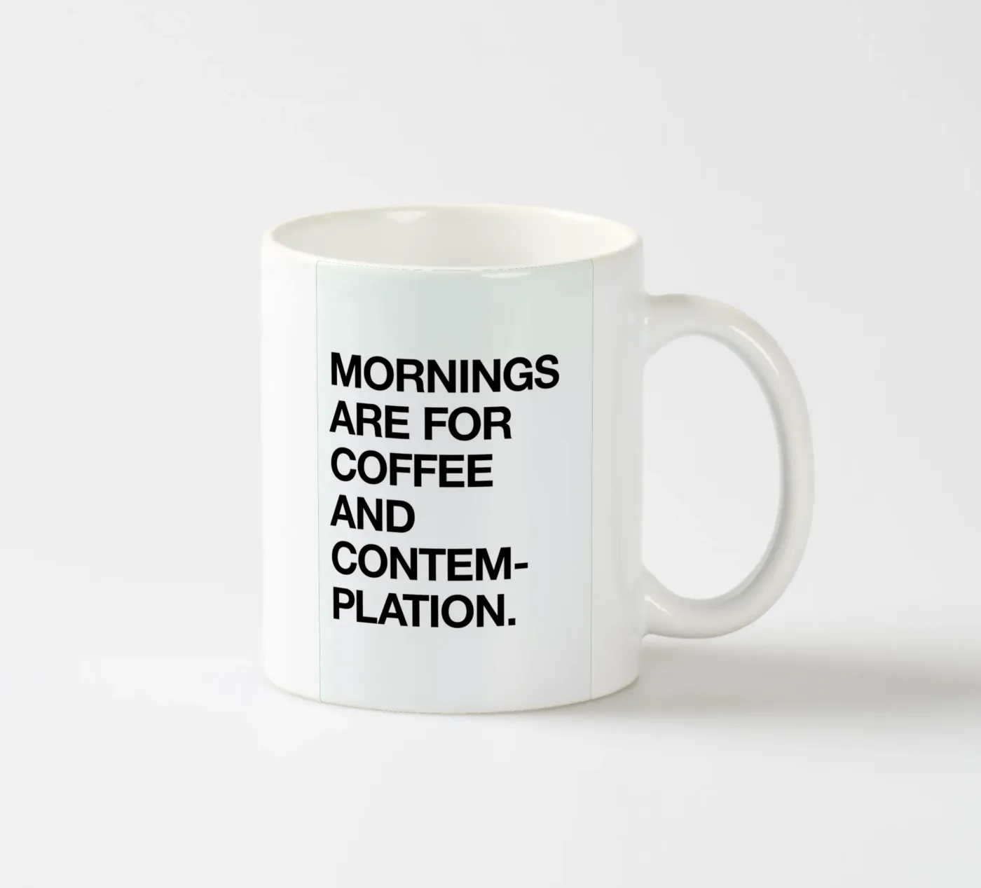 Contemplation ceramic mug by Studio One