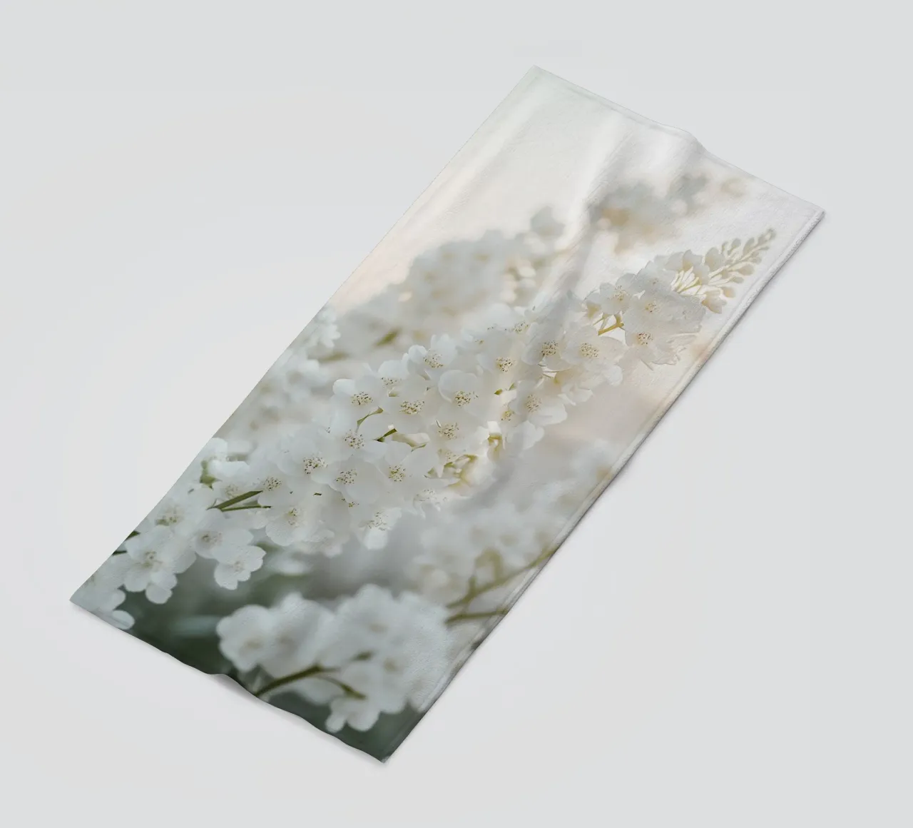 armonia dei fiori bianchi telo mare da Carinaprint