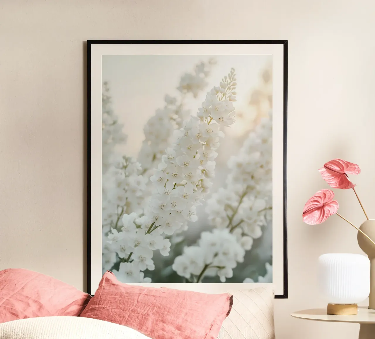 armonia dei fiori bianchi carta hahnemühle da Carinaprint
