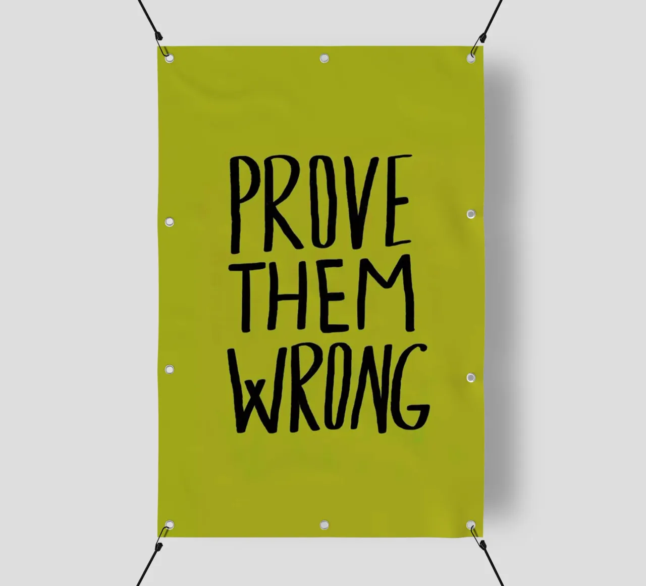 Prove Them Wrong telo in pvc da Leah Flores