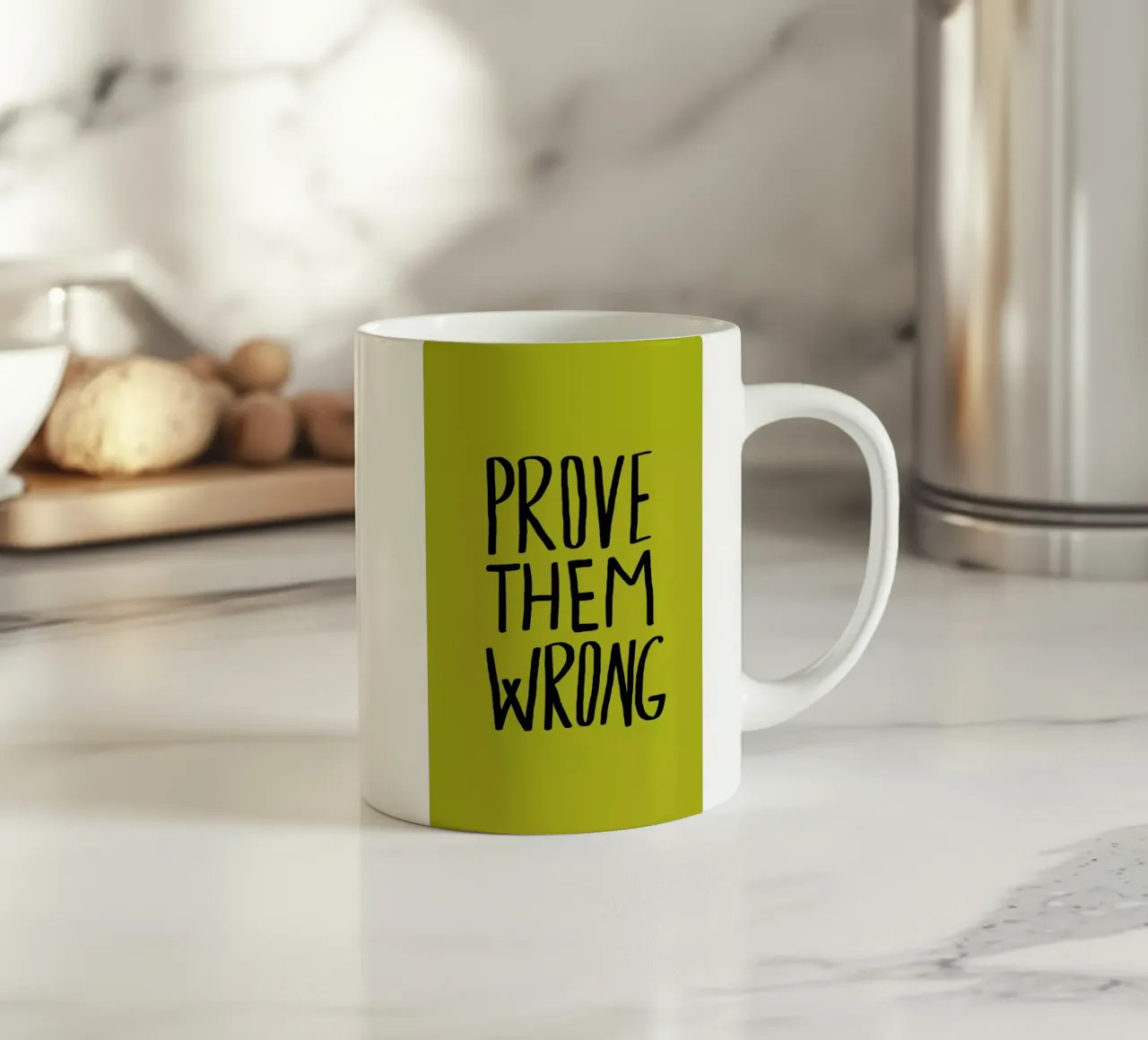 Prove Them Wrong tazza in ceramica da Leah Flores
