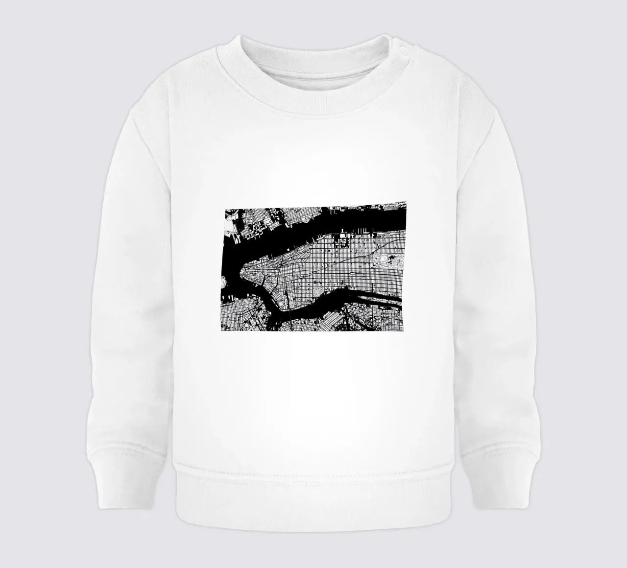 New York Black & White felpa neonato da Planos Urbanos