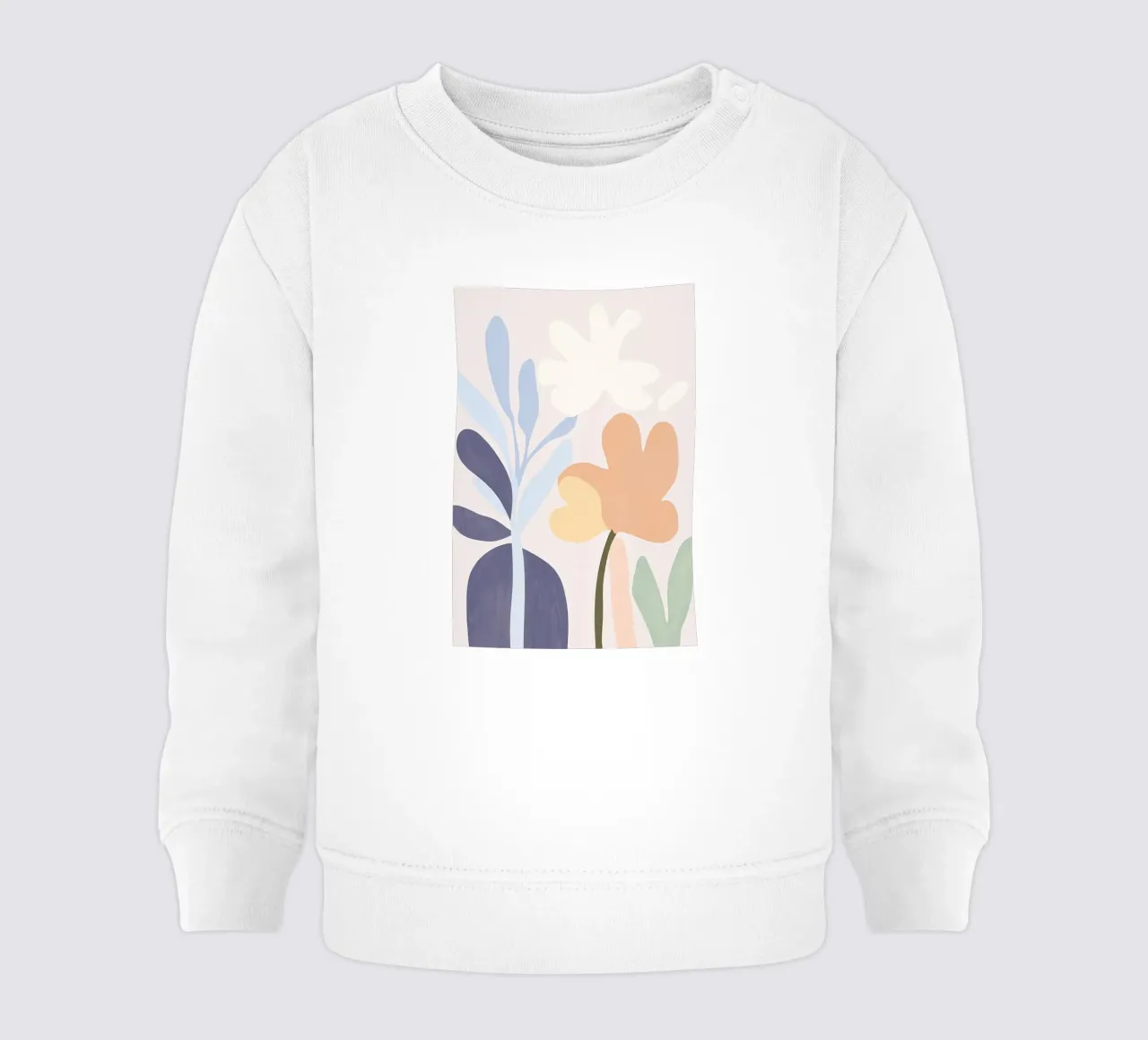 Fiori gioia in pastello felpa neonato da Carinaprint