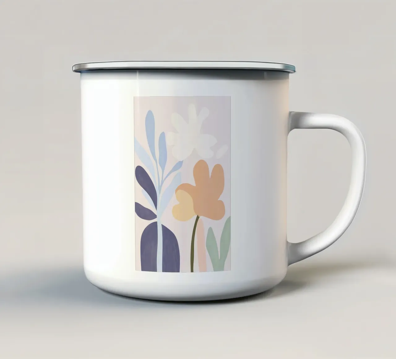 Fiori gioia in pastello tazza in smalto da Carinaprint