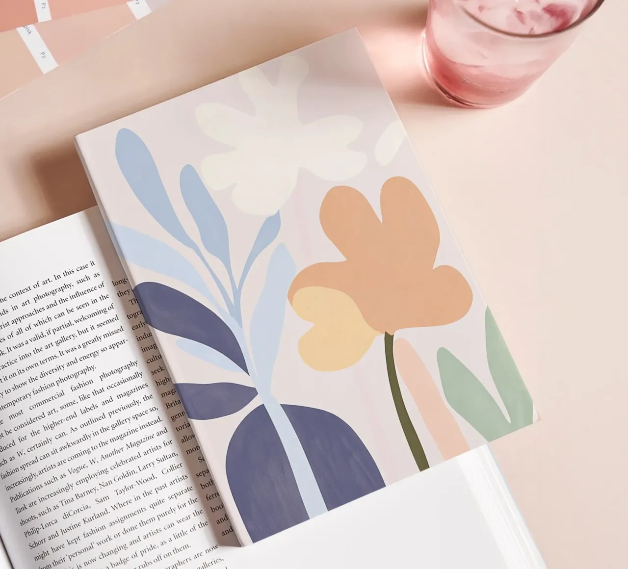 Flowers joy in pastel notebook by Carinaprint
