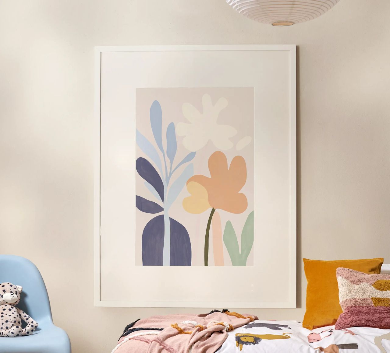 Fiori gioia in pastello poster da Carinaprint