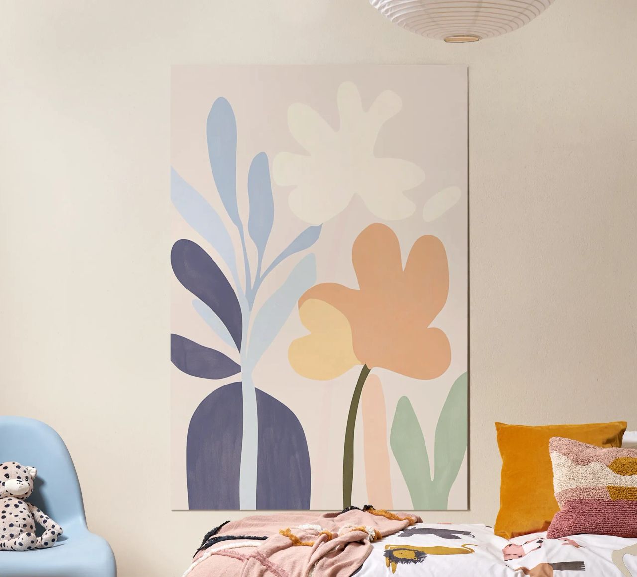 Fiori gioia in pastello poster da Carinaprint