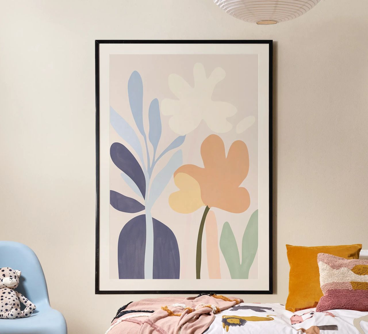 Fiori gioia in pastello poster da Carinaprint
