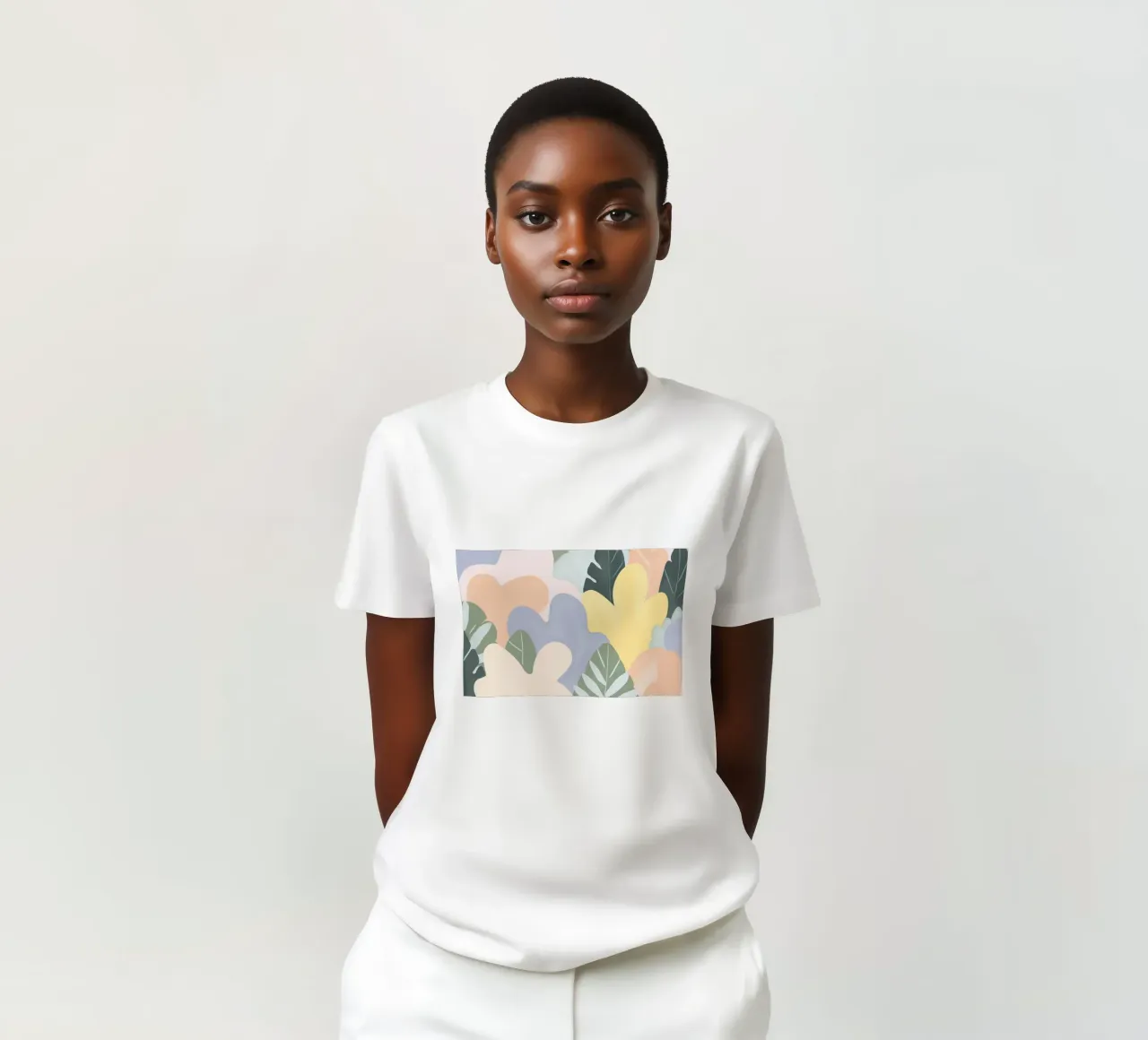 gioia dei grandi fiori in colori pastello t-shirt da Carinaprint
