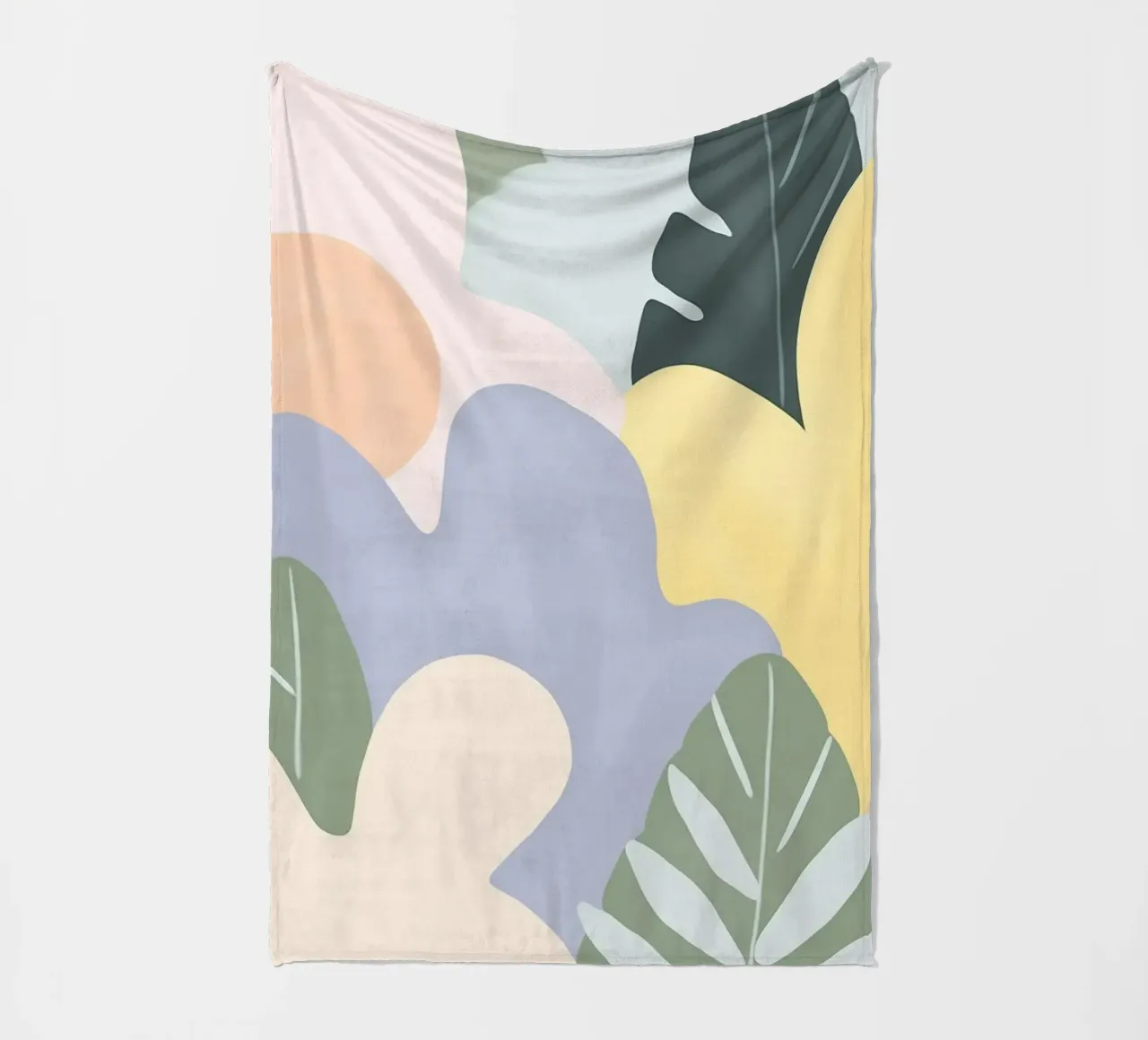 gioia dei grandi fiori in colori pastello coperta in pile da Carinaprint