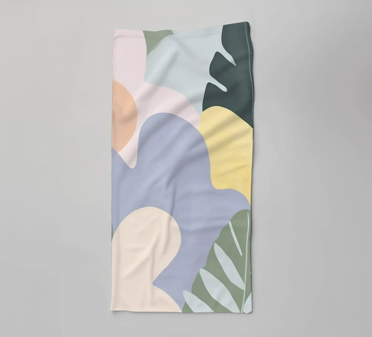 gioia dei grandi fiori in colori pastello asciugamano da bagno da Carinaprint
