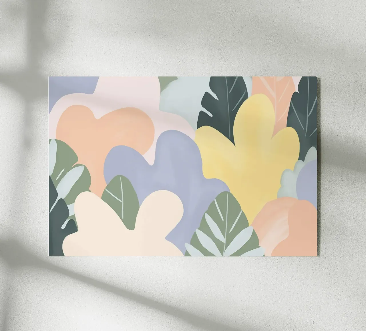 gioia dei grandi fiori in colori pastello plexiglass da Carinaprint
