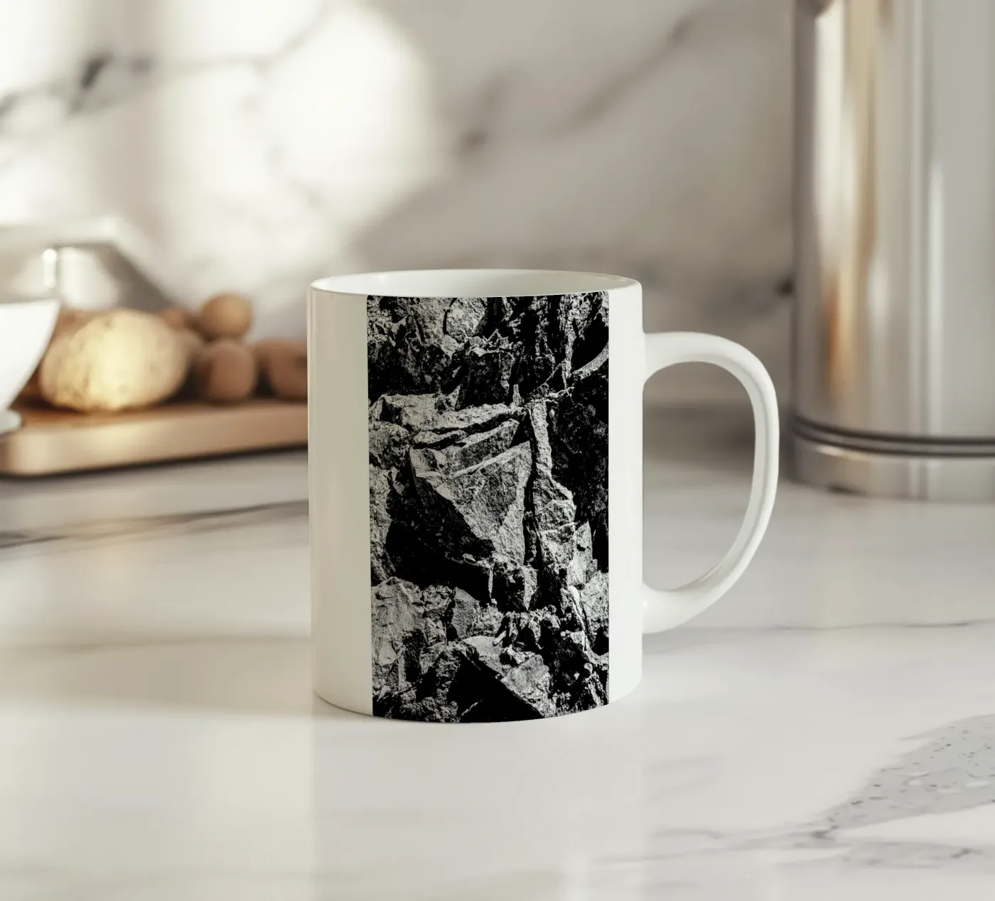 Rock Pattern 2 ceramic mug by Chris Abatzis