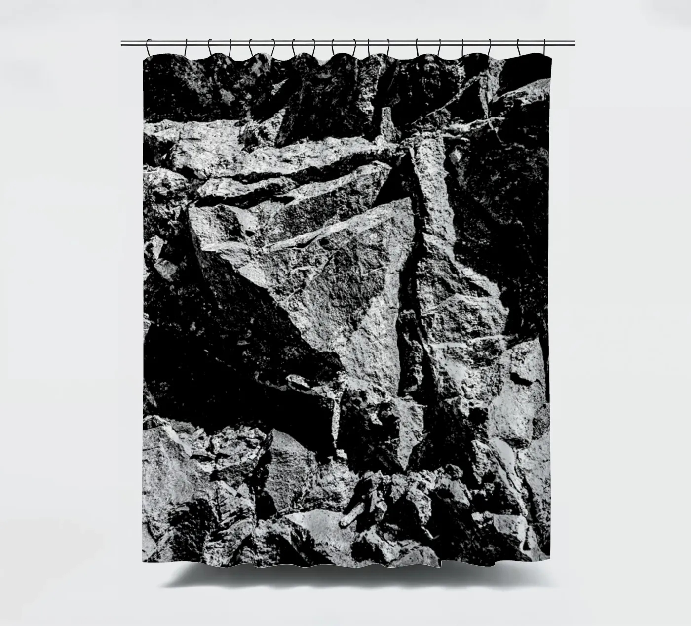 Rock Pattern 2 Duschvorhang von Chris Abatzis