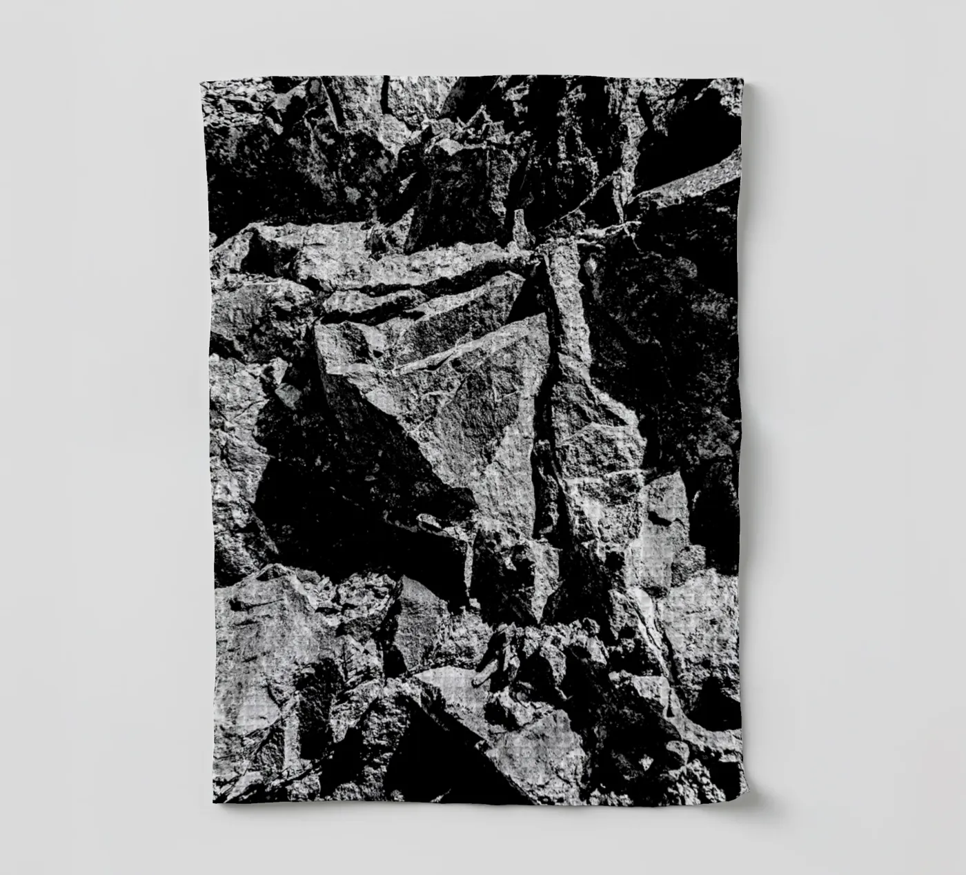 Rock Pattern 2 tea towel by Chris Abatzis