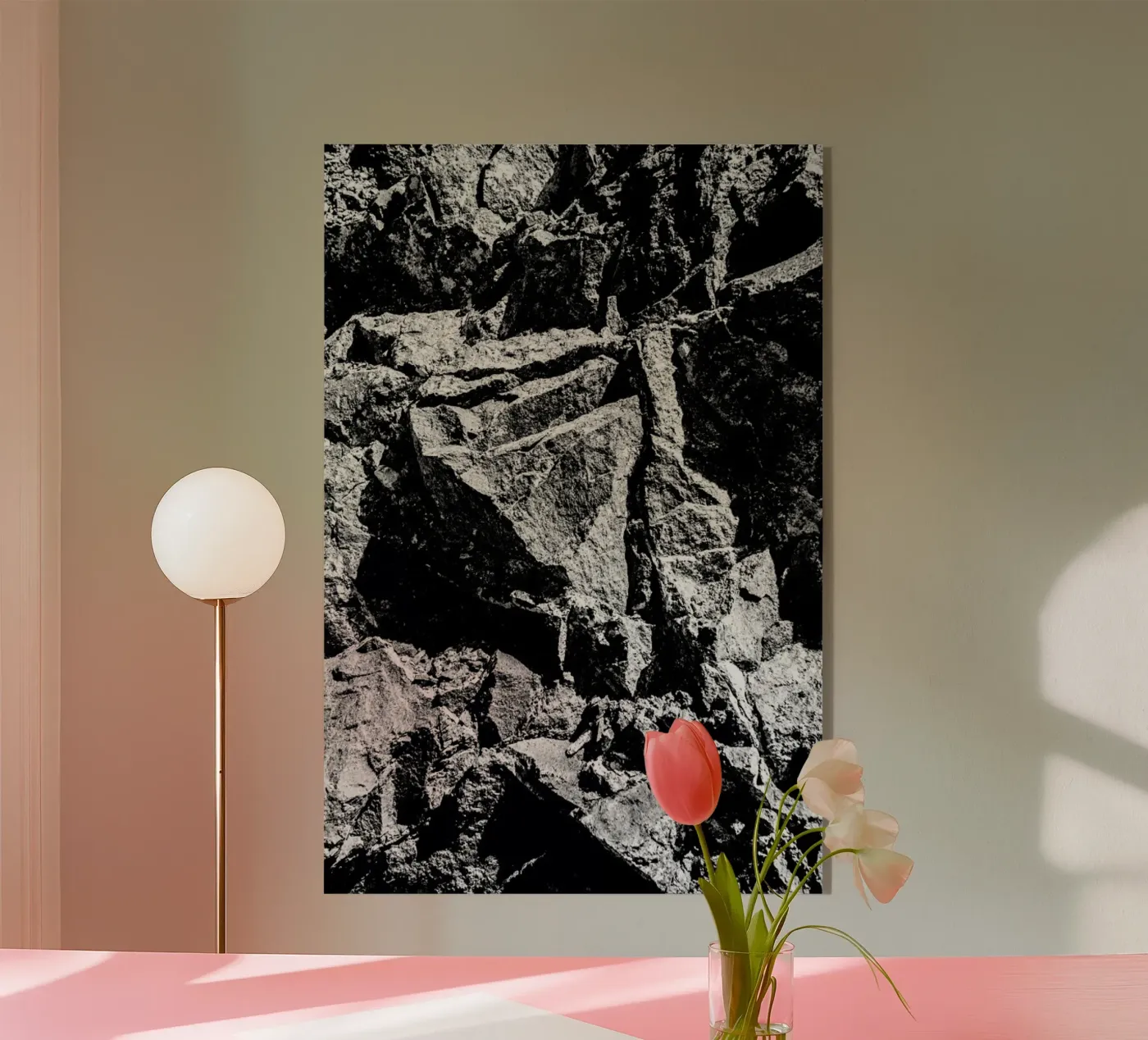 Rock Pattern 2 acrylic glass by Chris Abatzis