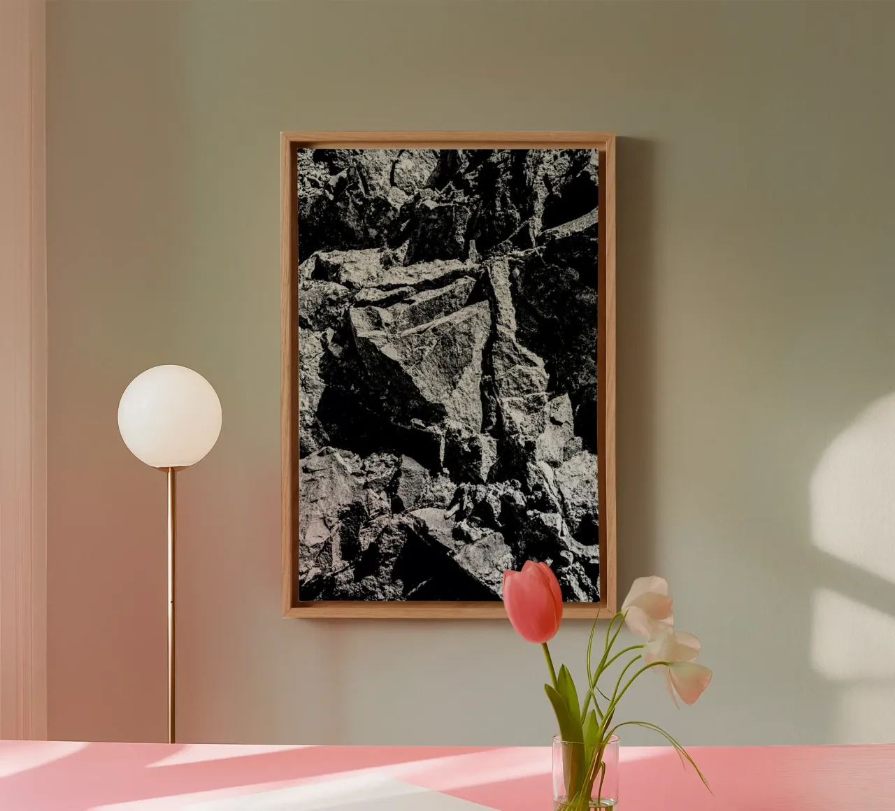 Rock Pattern 2 canvas by Chris Abatzis