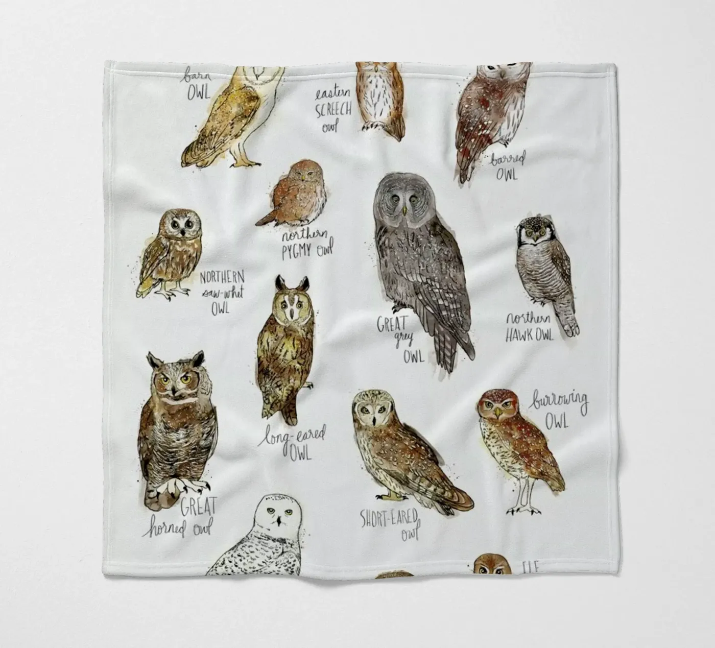 Owls Fleecedecke von Amy Hamilton