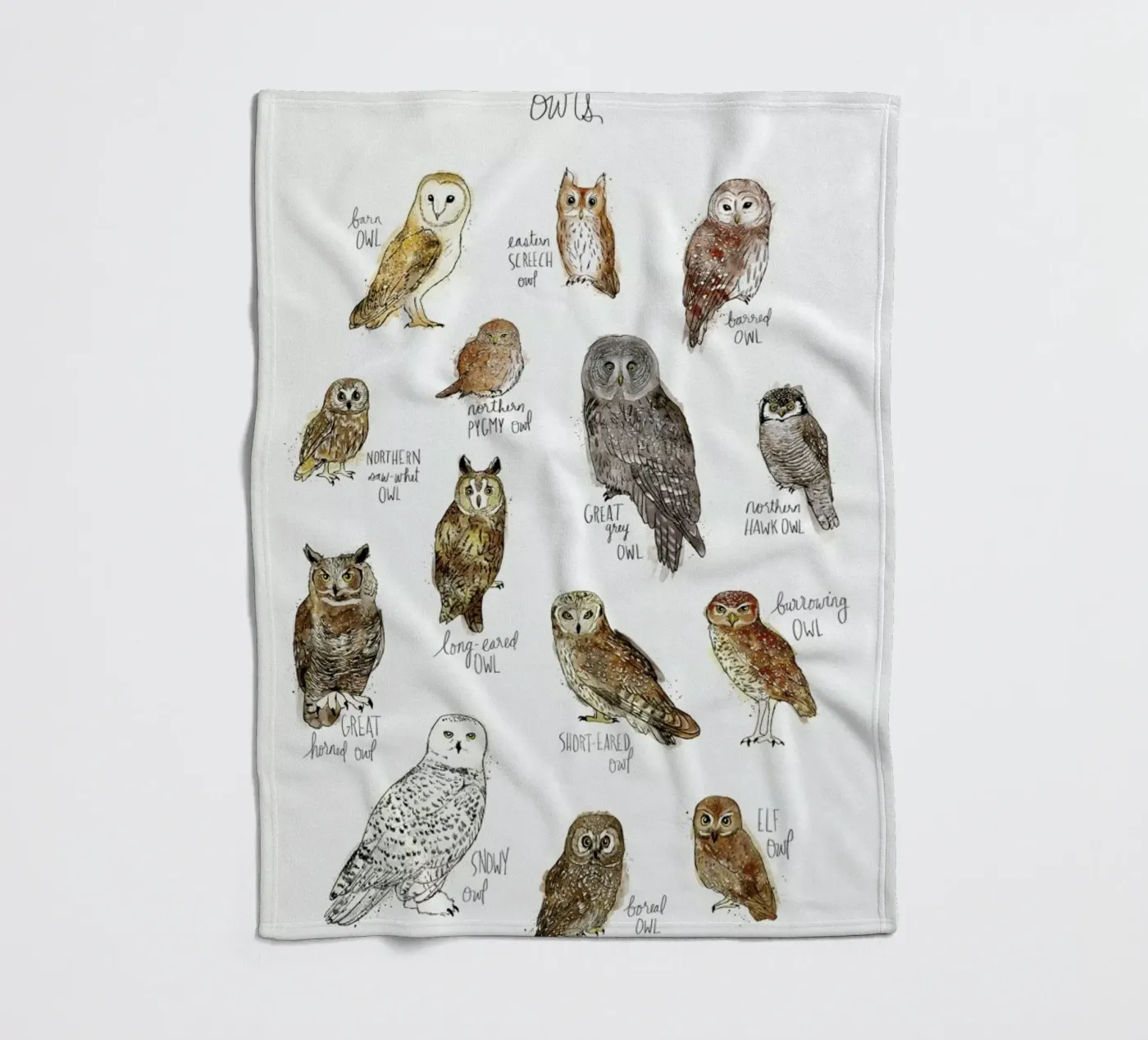 Owls Fleecedecke von Amy Hamilton