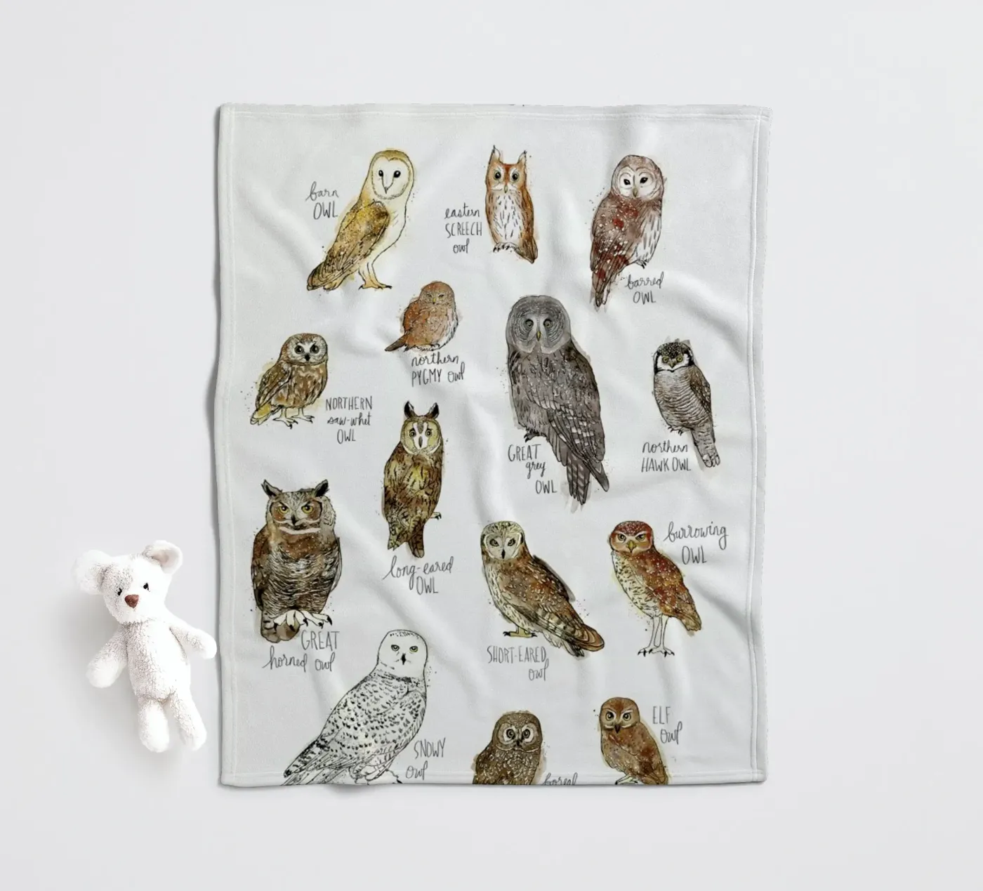 Owls Fleecedecke von Amy Hamilton