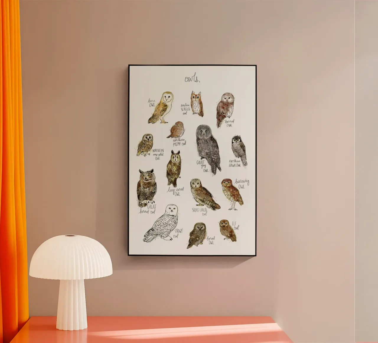 Owls plexiglass da Amy Hamilton