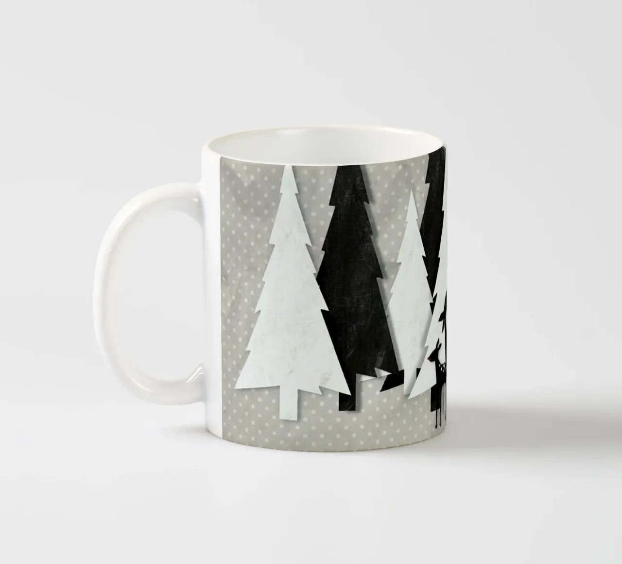 Deer and Forest tazza in ceramica da Monika Strigel
