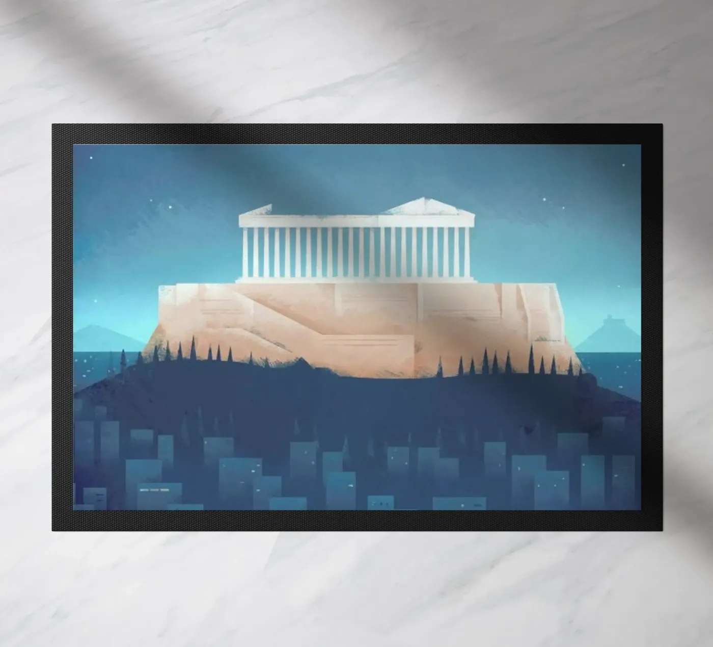 Athens doormat by Henry Rivers