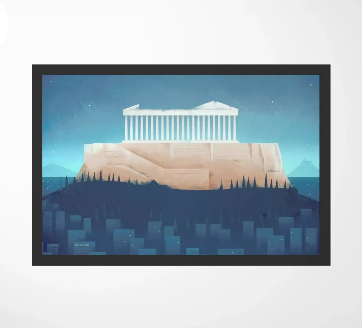 Athens doormat by Henry Rivers