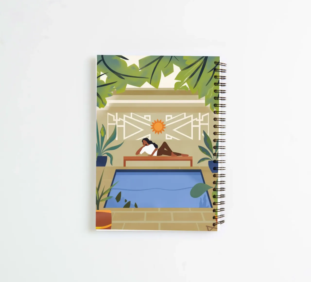 Serene Retreat spiral notebook by Artie Shifa