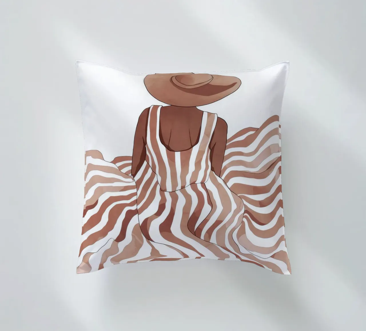 Strisce serene cuscino da Artie Shifa