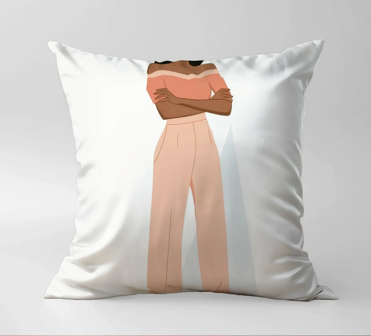 Stylish Silhouette decorative cushion by Artie Shifa