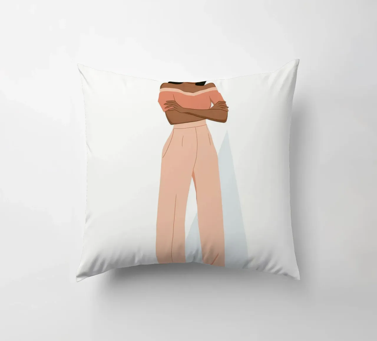 Stylish Silhouette decorative cushion by Artie Shifa
