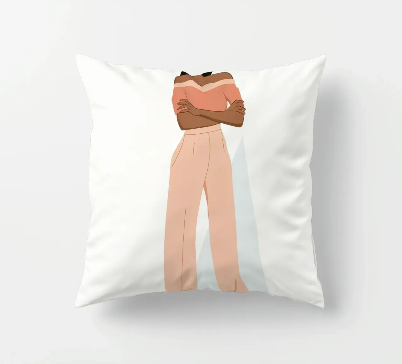 Stylish Silhouette decorative cushion by Artie Shifa