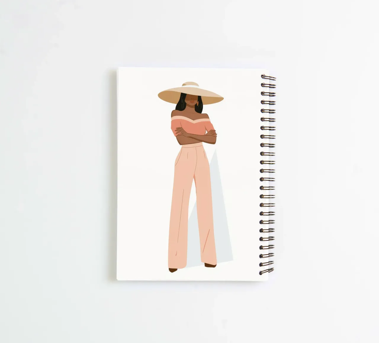 Stylish Silhouette spiral notebook by Artie Shifa