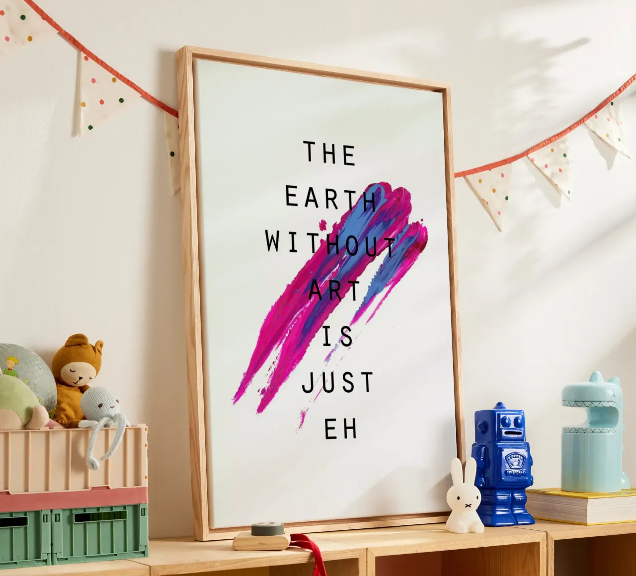 The Earth Without Art tela con Cornice a cassetta da Hanna Kastl-Lungberg
